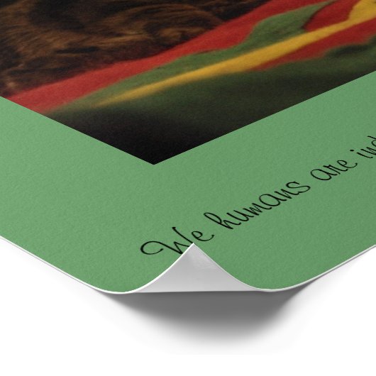 Weihnachtskatze Poster (Ecke)