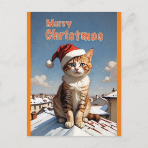 Weihnachtskatze Postkarte