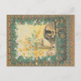 Weihnachtskatze Postkarte