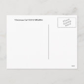 Weihnachtskatze Postkarte (Rückseite)