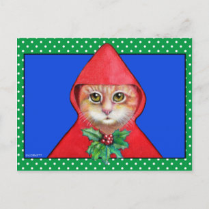 Weihnachtskatze Postkarte