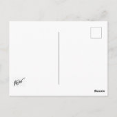 Weihnachtskatze Postkarte (Rückseite)