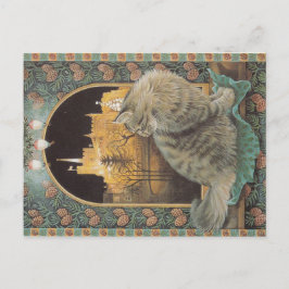 Weihnachtskatze Postkarte
