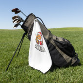Weihnachtskatze Prost-Vektor-Design Golfhandtuch (Gras)