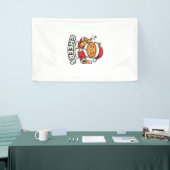 Weihnachtskatze Prostet Vektordesign Banner (Messeveranstaltung)