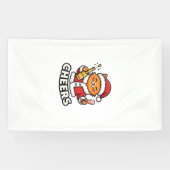 Weihnachtskatze Prostet Vektordesign Banner (Horizontal)
