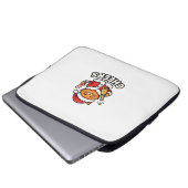 Weihnachtskatze Prostet Vektordesign Laptopschutzhülle (Vorne Knopf)