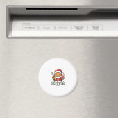 Weihnachtskatze Prostet Vektordesign Magnet (In Situ (Geschirrspüler))