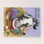 Weihnachtskatze Puzzle (Horizontal)