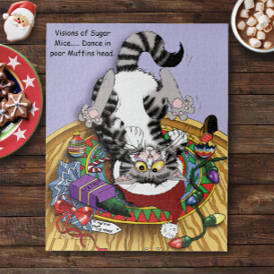 Weihnachtskatze Puzzle