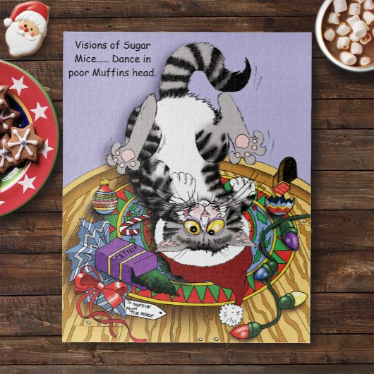 Weihnachtskatze Puzzle