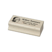 Weihnachtskatze Rücksendeadresse Gummistempel (Stempel)