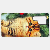 Weihnachtskatze Samsung Galaxy Hülle (Rückseite (Horizontal))