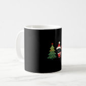 Weihnachtskatze Santa Baum Vektor Kaffeetasse (Vorderseite Links)
