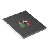 Weihnachtskatze Santa Baum Vektor Notizblock (angewinkelt)