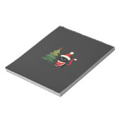 Weihnachtskatze Santa Baum Vektor Notizblock (Rotiert)