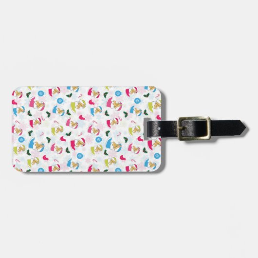 Weihnachtskatze schläft gepäckanhänger (Vorderseite horizontal)