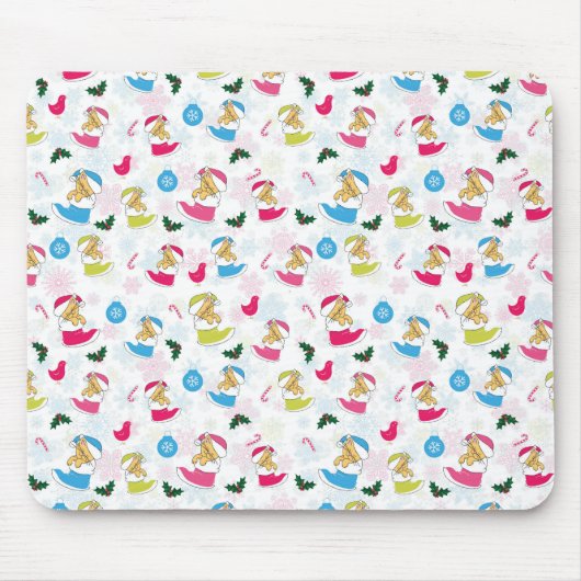 Weihnachtskatze schläft mousepad (Vorne)