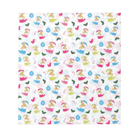 Weihnachtskatze schläft notizblock (Vorderseite)