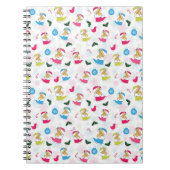 Weihnachtskatze schläft notizblock (Vorderseite)