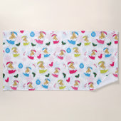 Weihnachtskatze schläft strandtuch (Vorderseite)