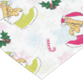 Weihnachtskatze schläft tischdecke (Schrägansicht)
