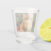 Weihnachtskatze Schnapsglas (Rückseite)