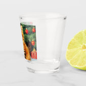 Weihnachtskatze Schnapsglas (Rechts)