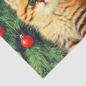 Weihnachtskatze Seidenpapier (Ausschnitt)