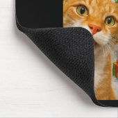 Weihnachtskatze Selfie mit Bigfoot Alien & Amp Mousepad (Ecke)