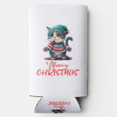 Weihnachtskatze Selters Dosenkühler (Rückseite)