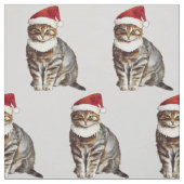 Weihnachtskatze Stoff (Muster)