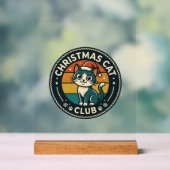 Weihnachtskatze Süße Kitty Design - Weihnachtskatz Acrylschild (Neutral)