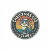 Weihnachtskatze Süße Kitty Design - Weihnachtskatz Aufkleber (Vorderseite)