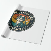 Weihnachtskatze Süße Kitty Design - Weihnachtskatz Geschenkpapier (Ungerollt)