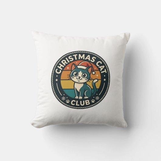 Weihnachtskatze Süße Kitty Design - Weihnachtskatz Kissen (Vorderseite)