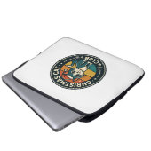 Weihnachtskatze Süße Kitty Design - Weihnachtskatz Laptopschutzhülle (Vorne Knopf)