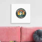 Weihnachtskatze Süße Kitty Design - Weihnachtskatz Leinwanddruck (Insitu (Wohnzimmer))