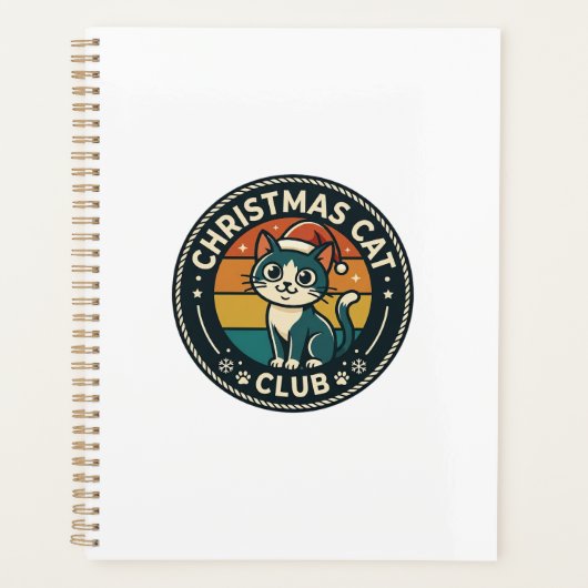 Weihnachtskatze Süße Kitty Design - Weihnachtskatz Planer (Vorderseite)