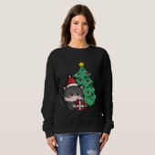 Weihnachtskatze Sweatshirt (Vorne ganz)