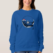 Weihnachtskatze Sweatshirt (Vorderseite)