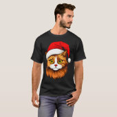 Weihnachtskatze T-Shirt (Vorne ganz)