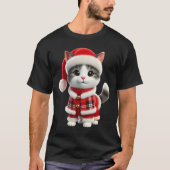 Weihnachtskatze T-Shirt (Vorderseite)
