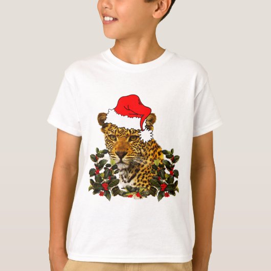 Weihnachtskatze T-Shirt (Vorderseite)