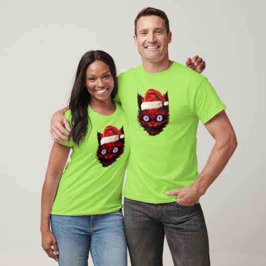 Weihnachtskatze T-Shirt (Unisex)