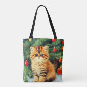 Weihnachtskatze Tasche (Rückseite)