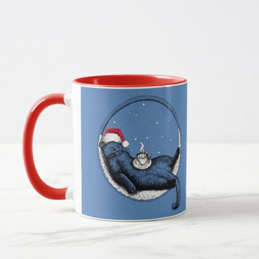 Weihnachtskatze Tasse (Links)