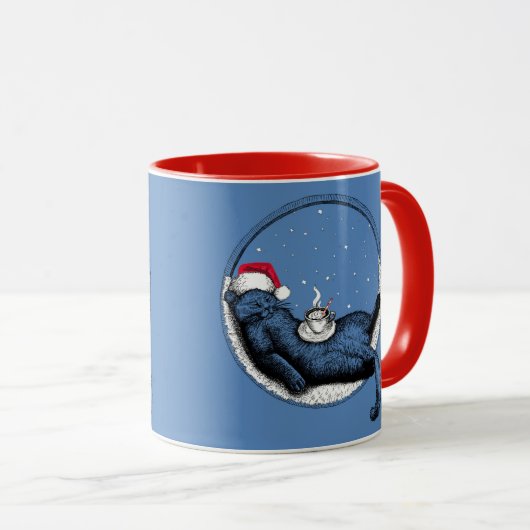 Weihnachtskatze Tasse (VorderseiteRechts)