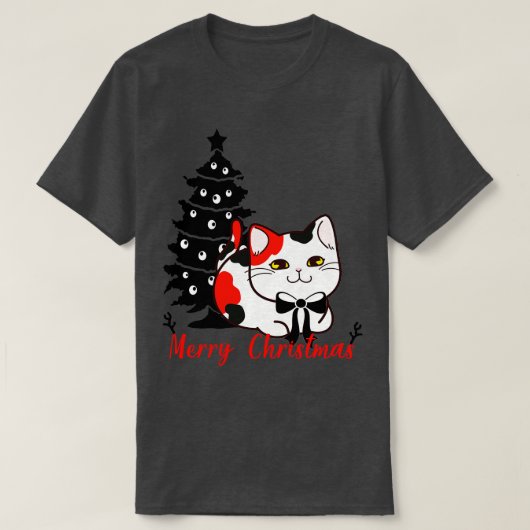 Weihnachtskatze Tee Catmas (Design vorne)