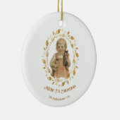 Weihnachtskatze Vintage Keramik Ornament (Rechts)